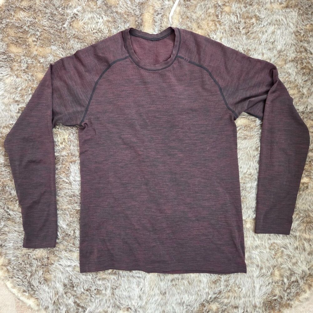 Lululemon Outrider Long Sleeve Shirt Men's Small S Get Sweaty Get Dirty Thermal